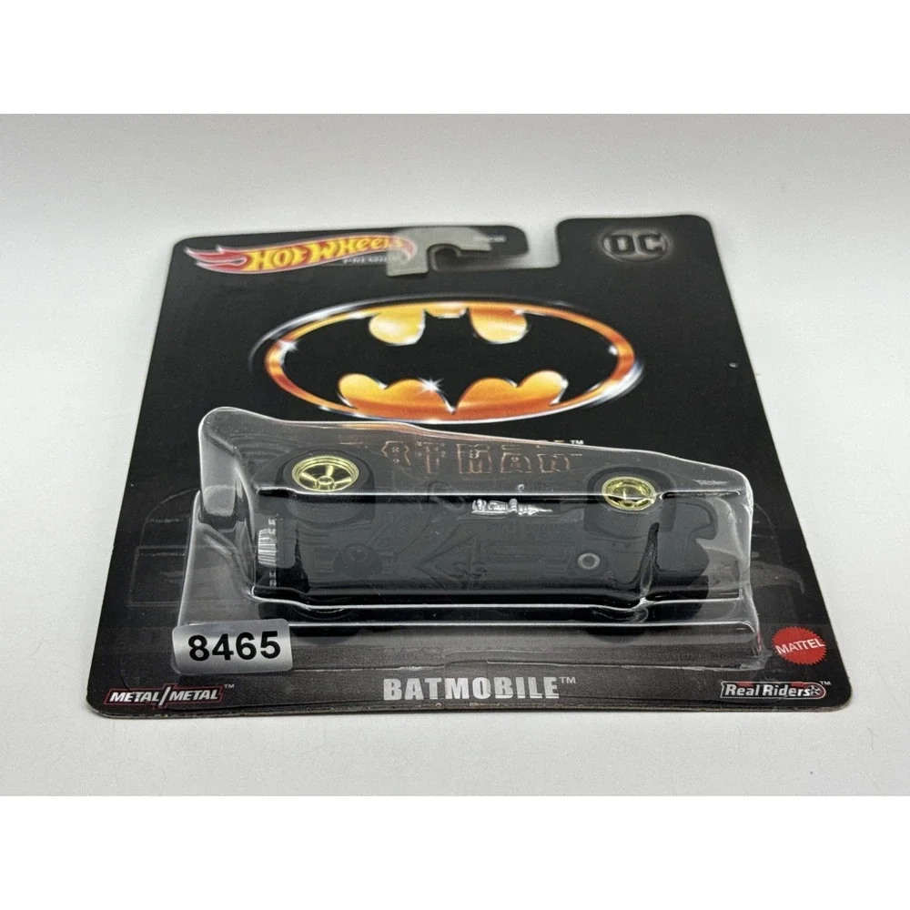 Hot Wheels Premium Batman Batmobile Die Cast Car Black Metal Real Riders Style